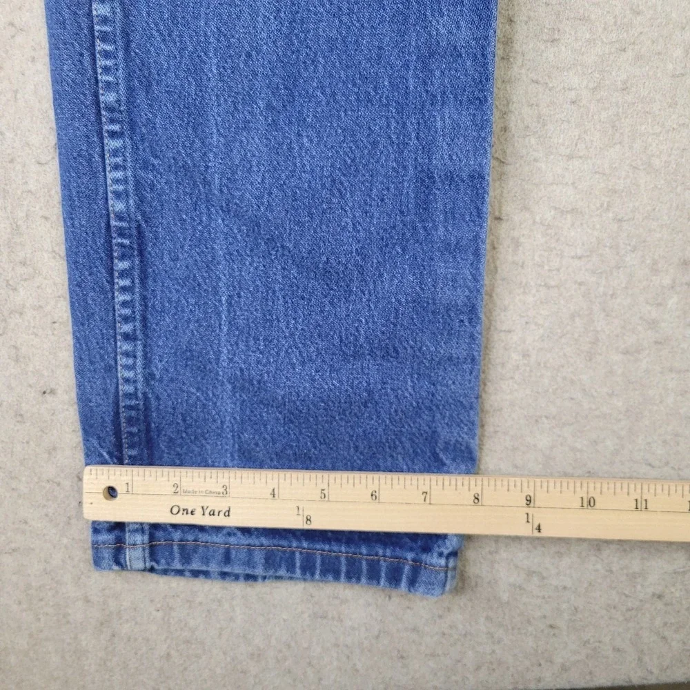 Wrangler Jeans Mens 30x32 Blue Cowboy Cut Slim Straight Denim Dark Wash 936PWD
